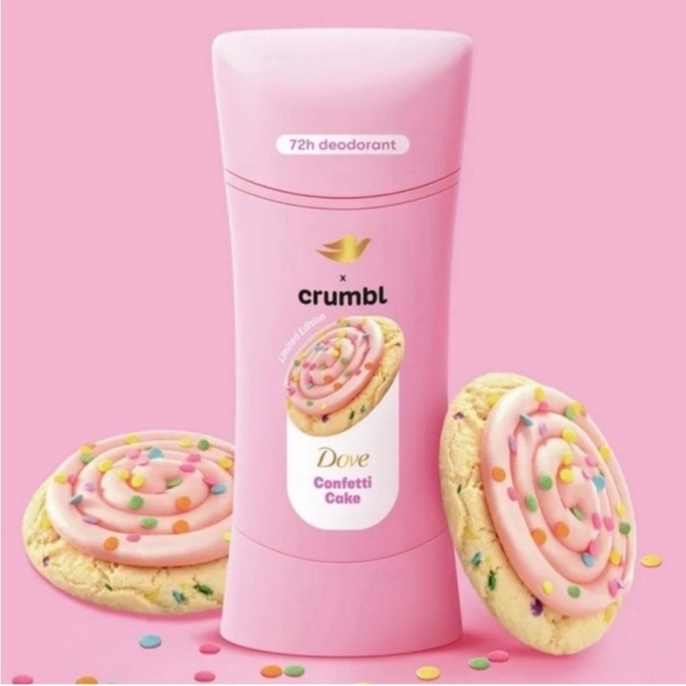 Dove x Crumbl Confetti Cake 72h Deodorant Limited Edition